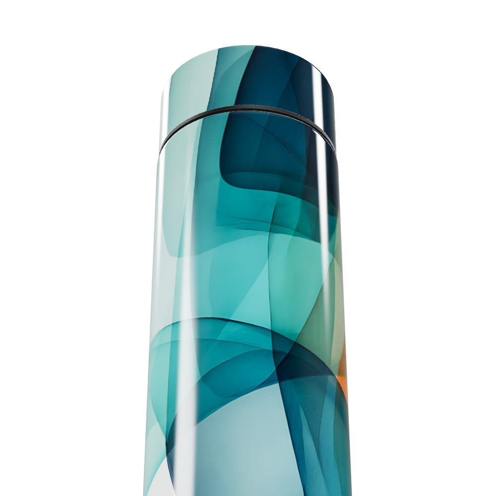 Garrafa Térmica Touch - Estampa Azul Vidro