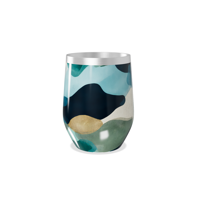 Copo Térmico Slim - Estampa Abstrata Colorida