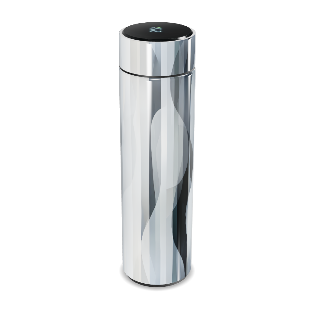 Garrafa Térmica Touch Prateada Aço Inox