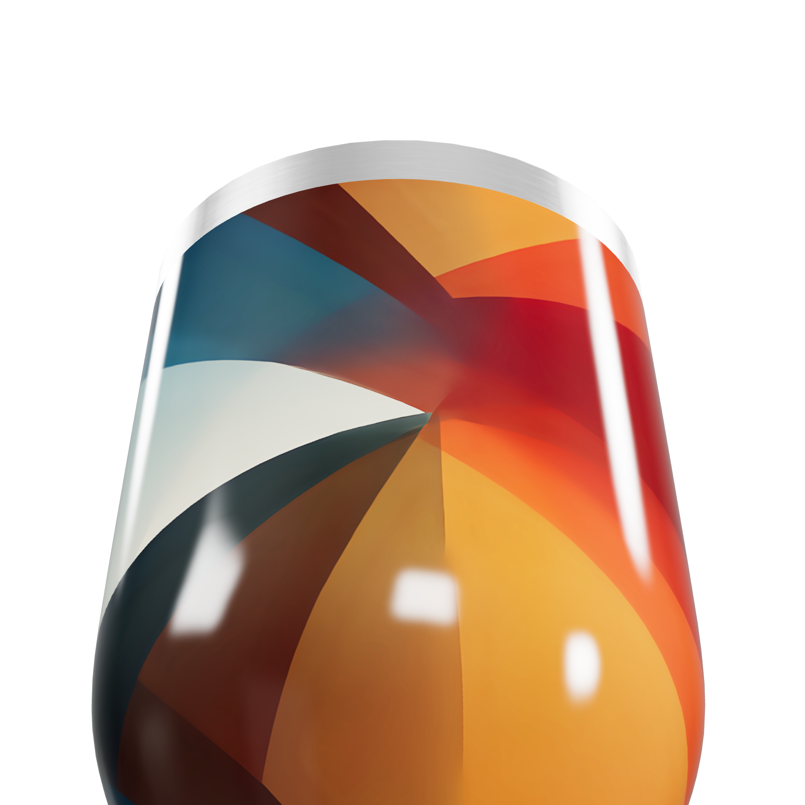 Copo Térmico Slim - Geométrico Colorido Inox