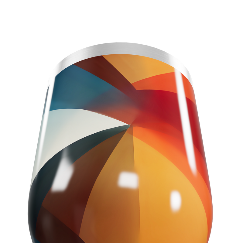 Copo Térmico Slim - Geométrico Colorido Inox