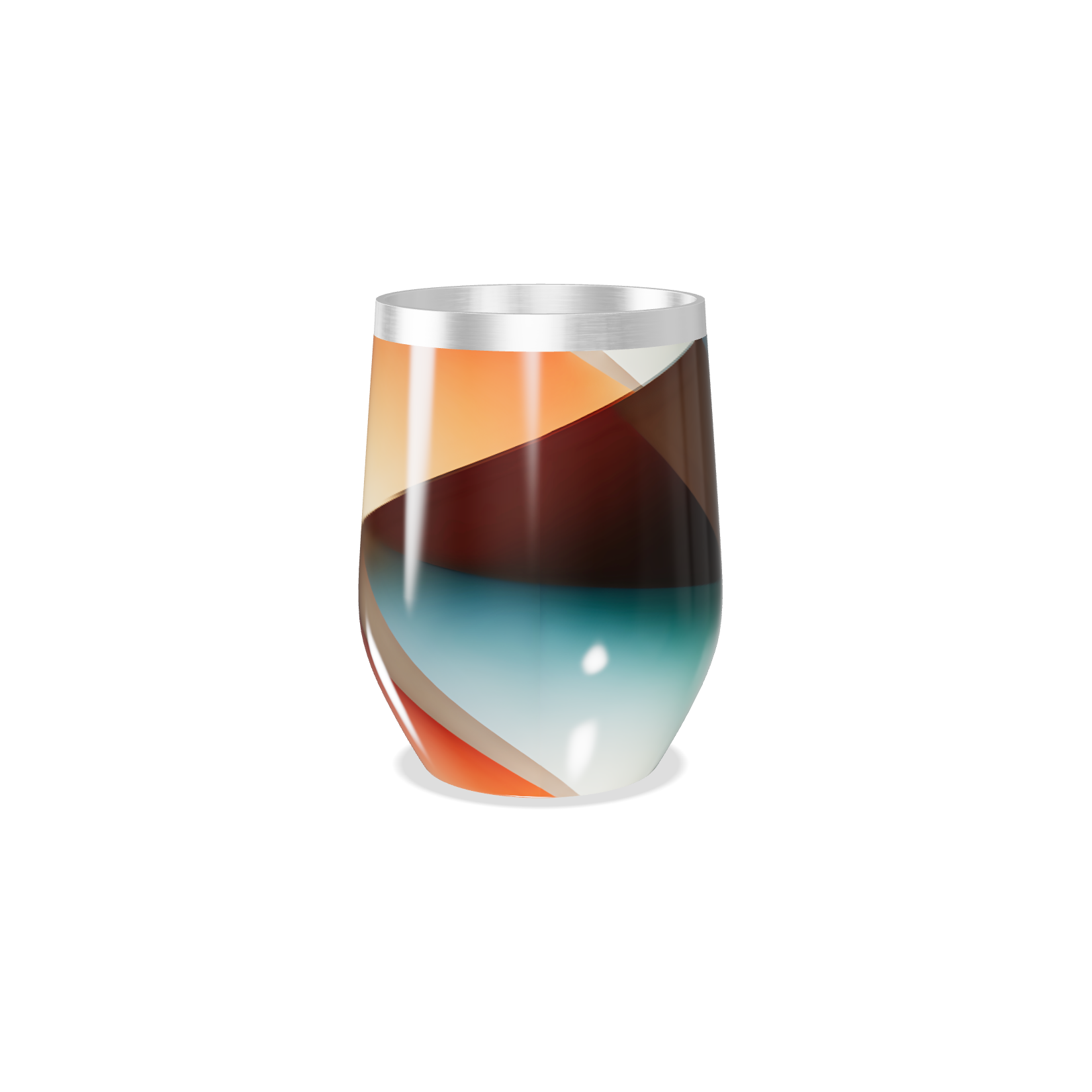 Copo Térmico Slim - Colorido Abstrato