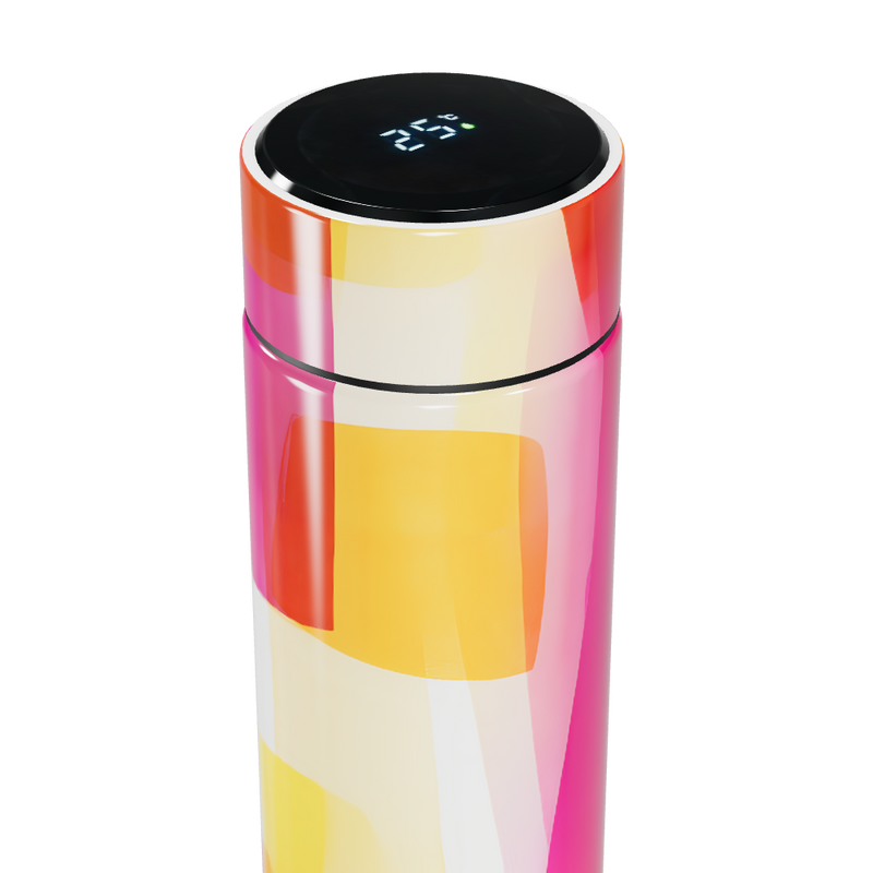 Garrafa Térmica Touch - Colorida com Display Digital