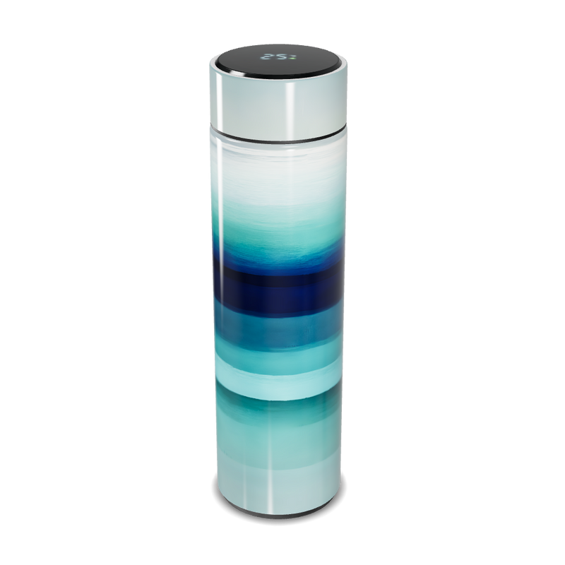 Garrafa Térmica Touch Azul - Listras Modernas