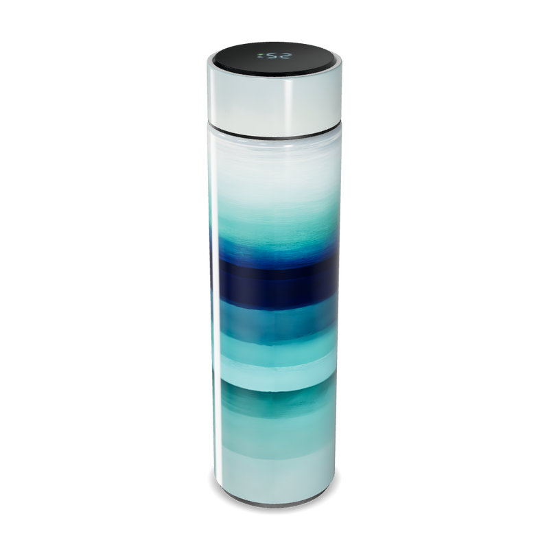 Garrafa Térmica Touch Azul - Listras Modernas