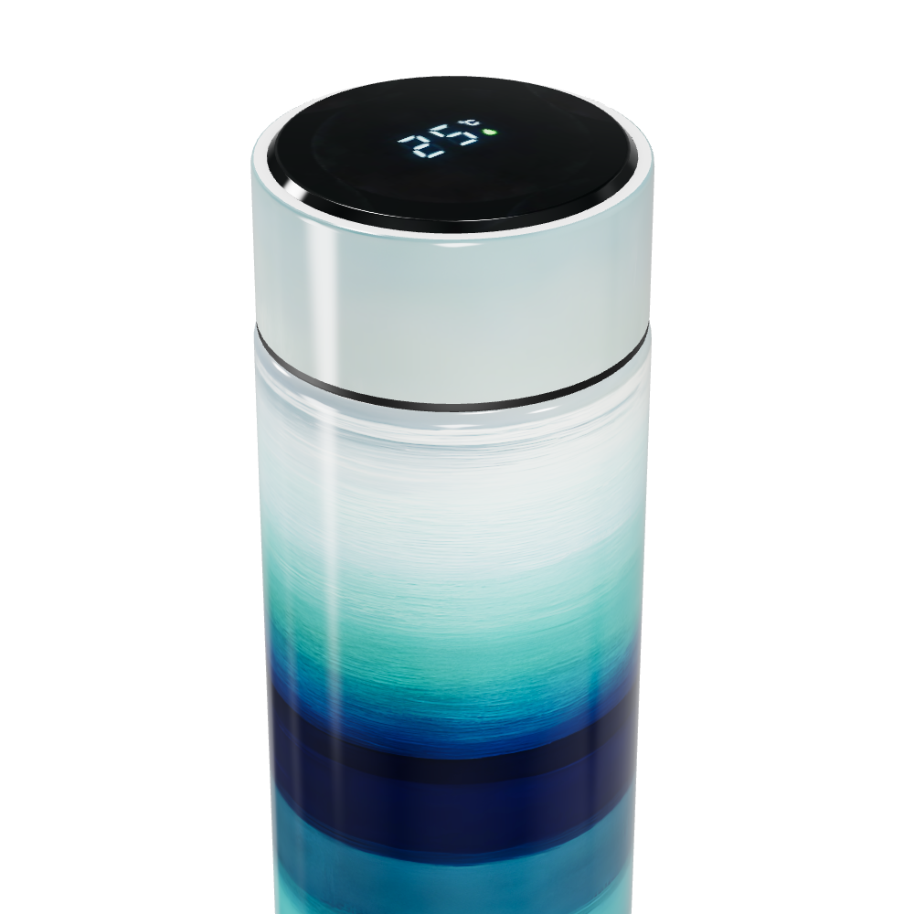 Garrafa Térmica Touch Azul - Listras Modernas