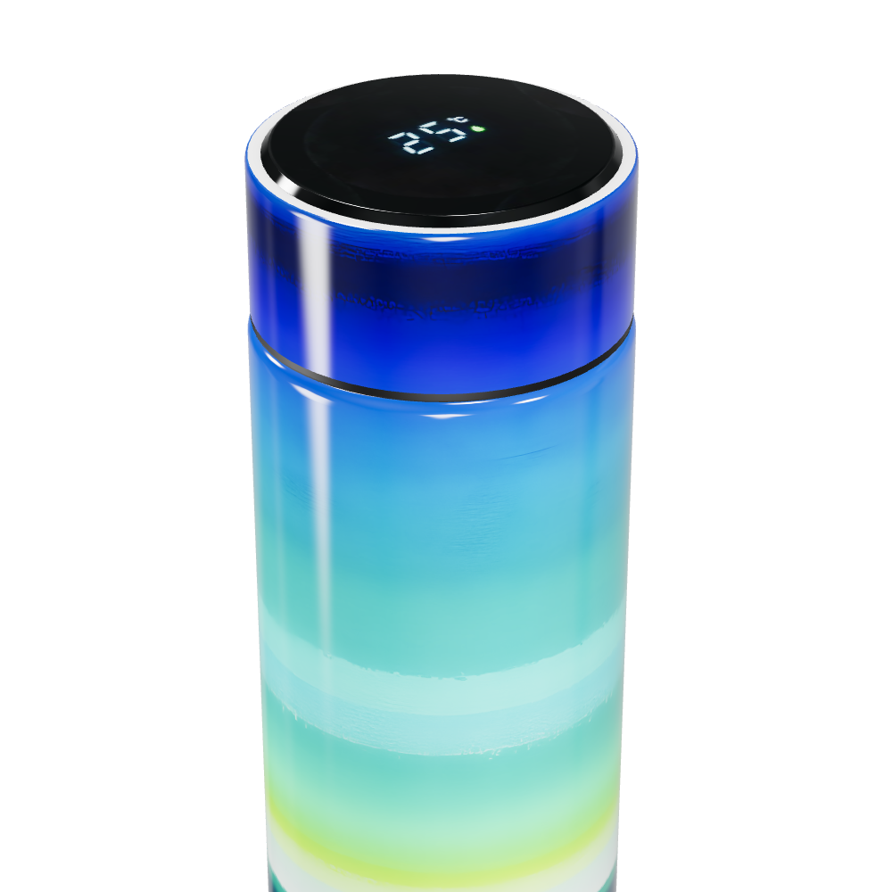 Garrafa Térmica Touch - Azul Degradê Digital