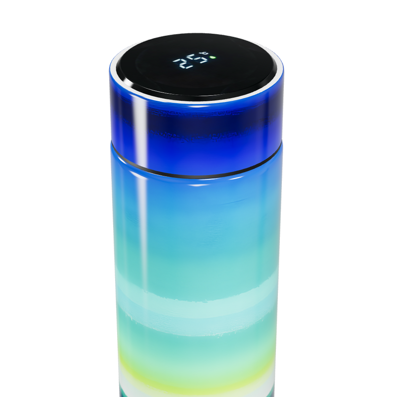 Garrafa Térmica Touch - Azul Degradê Digital