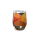Copo Térmico Slim - Geométrico Laranja Aço Inox