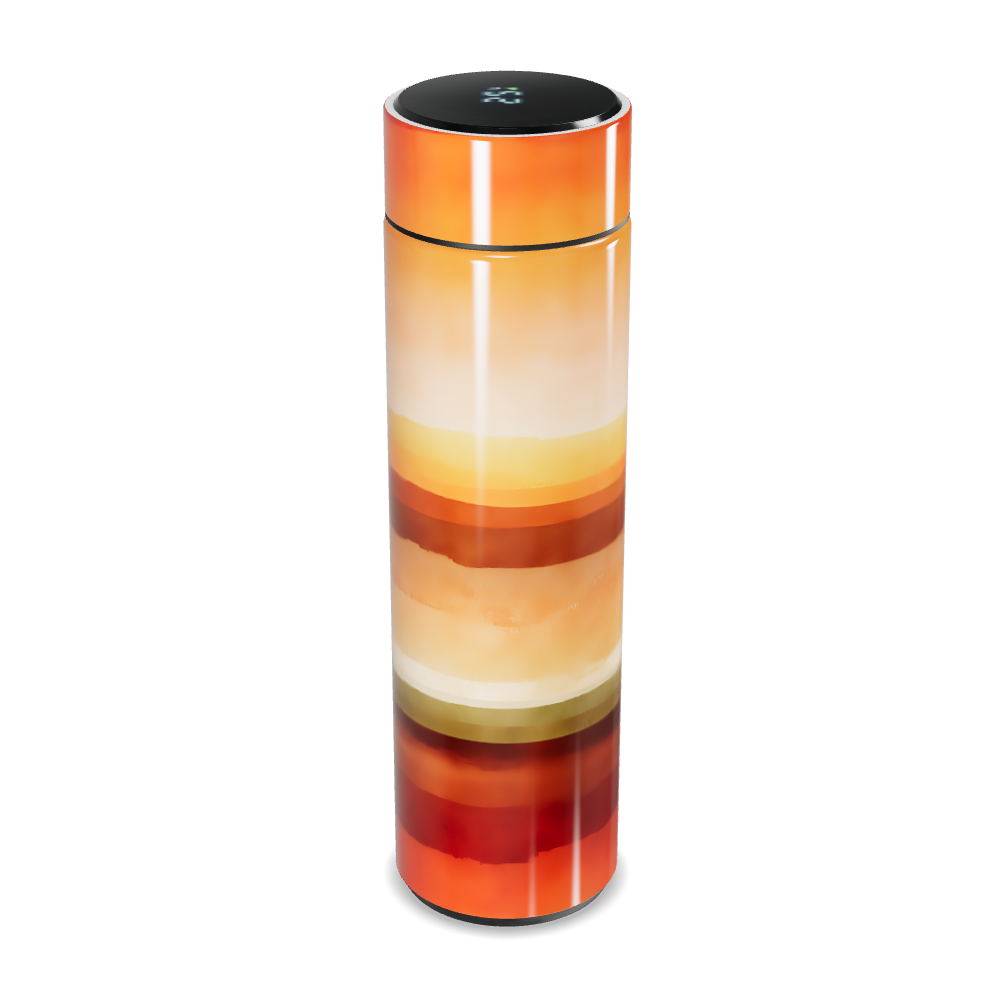 Garrafa Térmica Touch - Listras Laranja