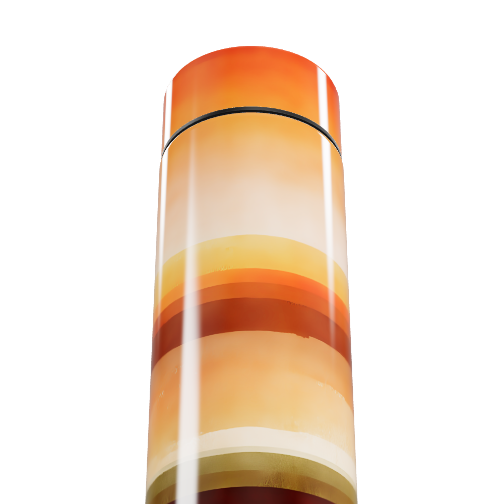 Garrafa Térmica Touch - Listras Laranja