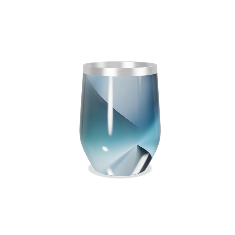 Copo Térmico Slim - Degradê Azul aço inox