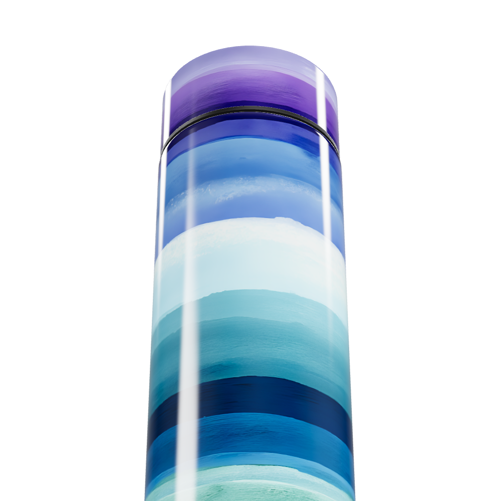 Garrafa Térmica Touch - Listras Coloridas