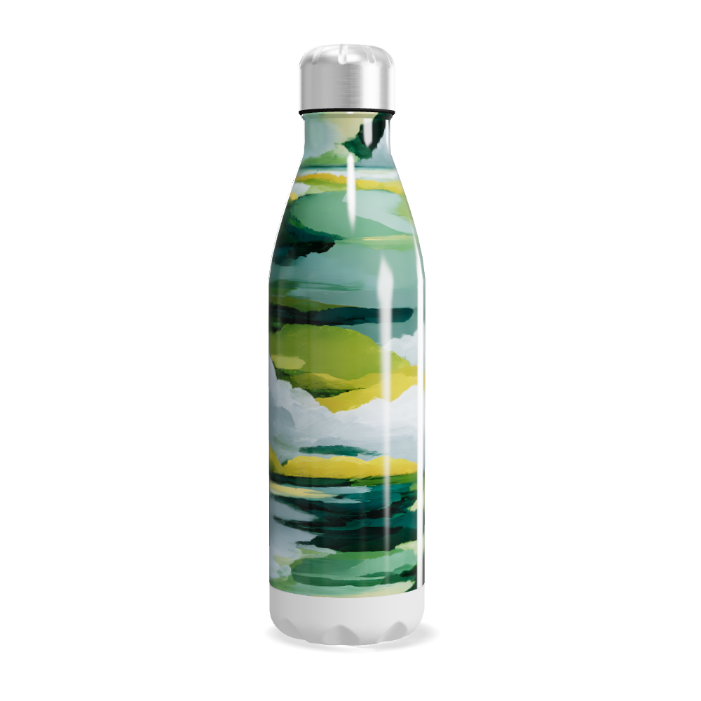 Garrafa Inox - Estampa Céu Verde
