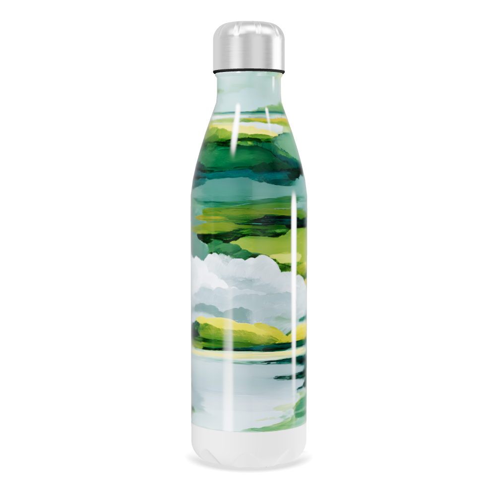 Garrafa Inox - Estampa Céu Verde