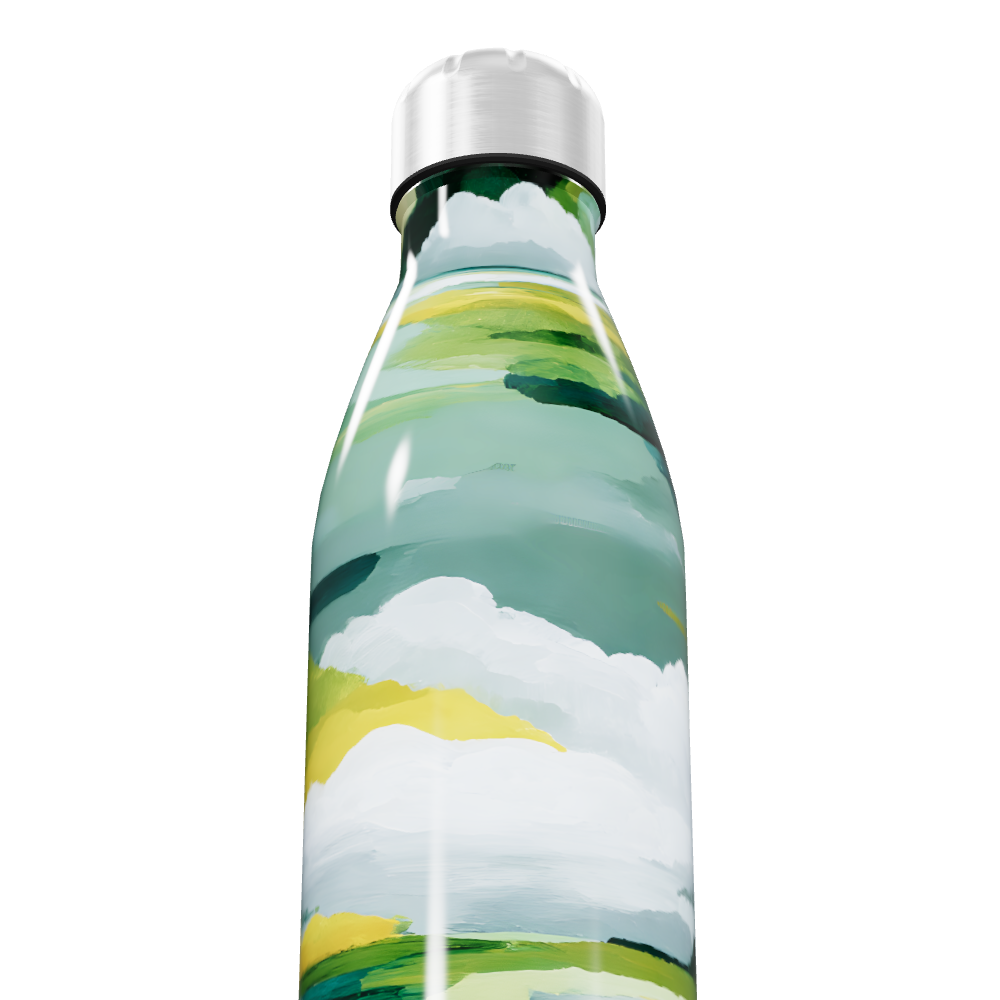 Garrafa Inox - Estampa Céu Verde