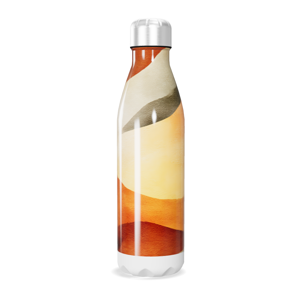 Garrafa Inox - Estampa Abstrata Colorida