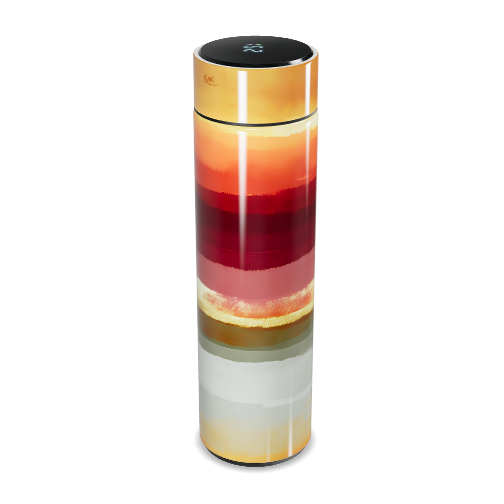 Garrafa Térmica Touch - Listras Coloridas