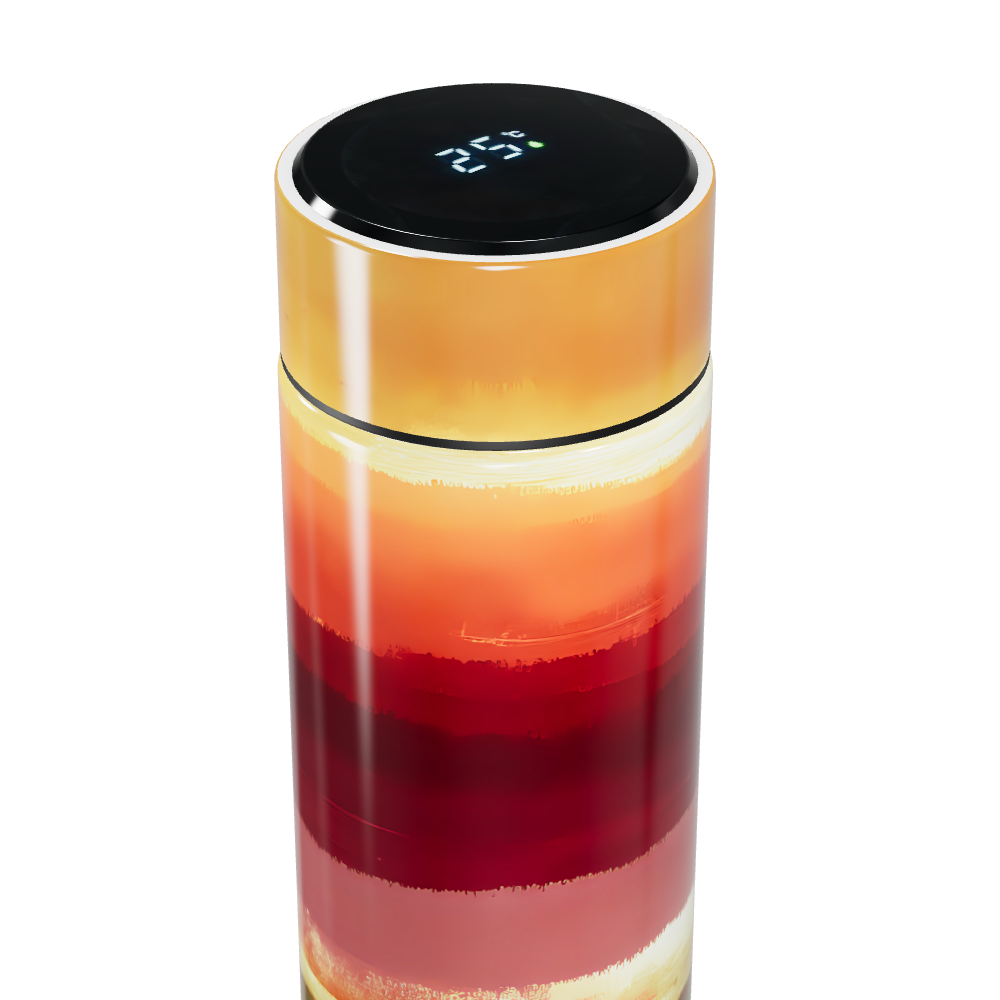 Garrafa Térmica Touch - Listras Coloridas