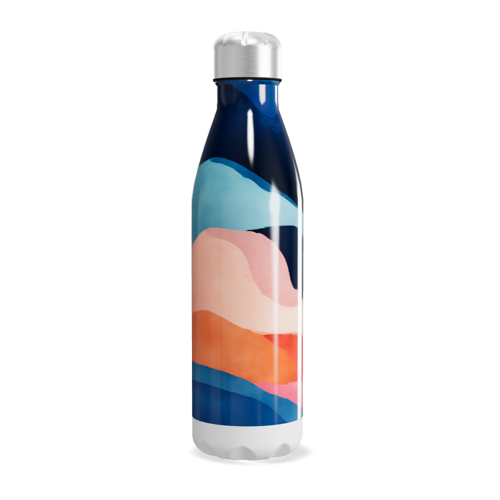 Garrafa Inox - Estampa Colorida Abstrata