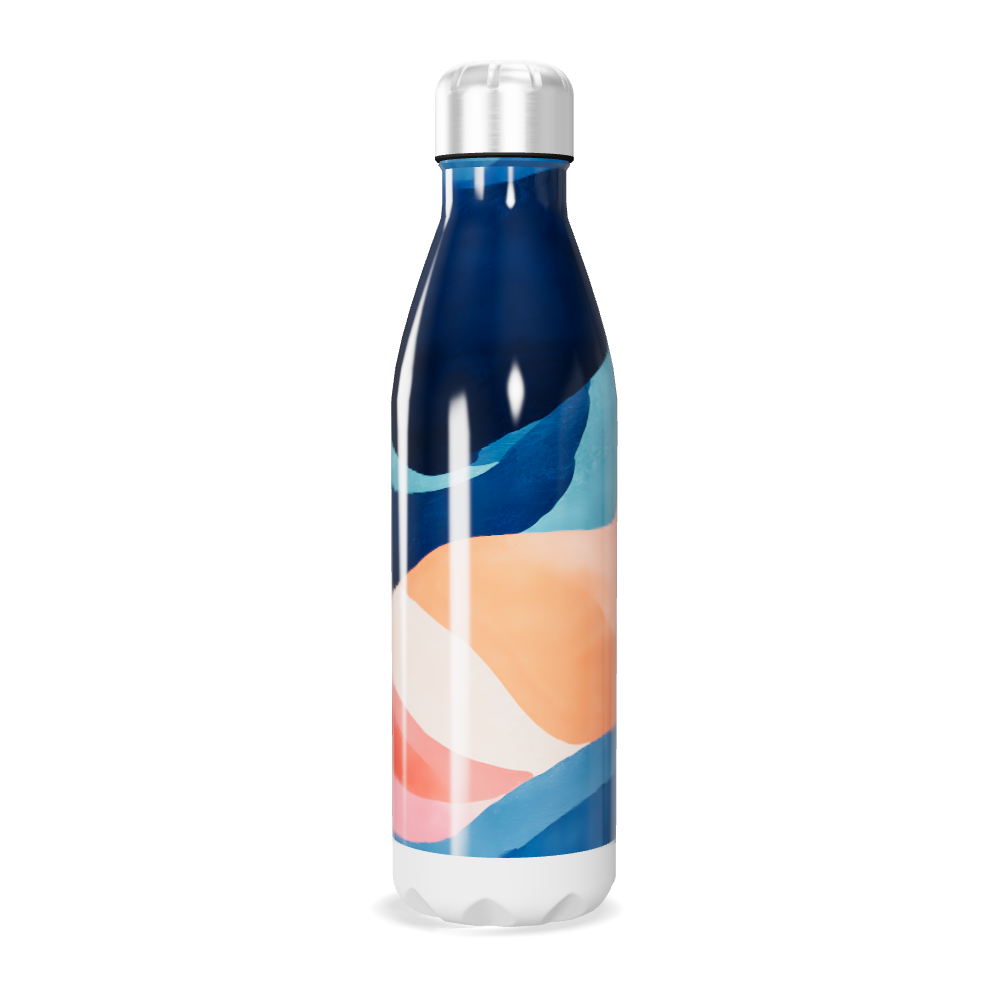 Garrafa Inox - Estampa Colorida Abstrata