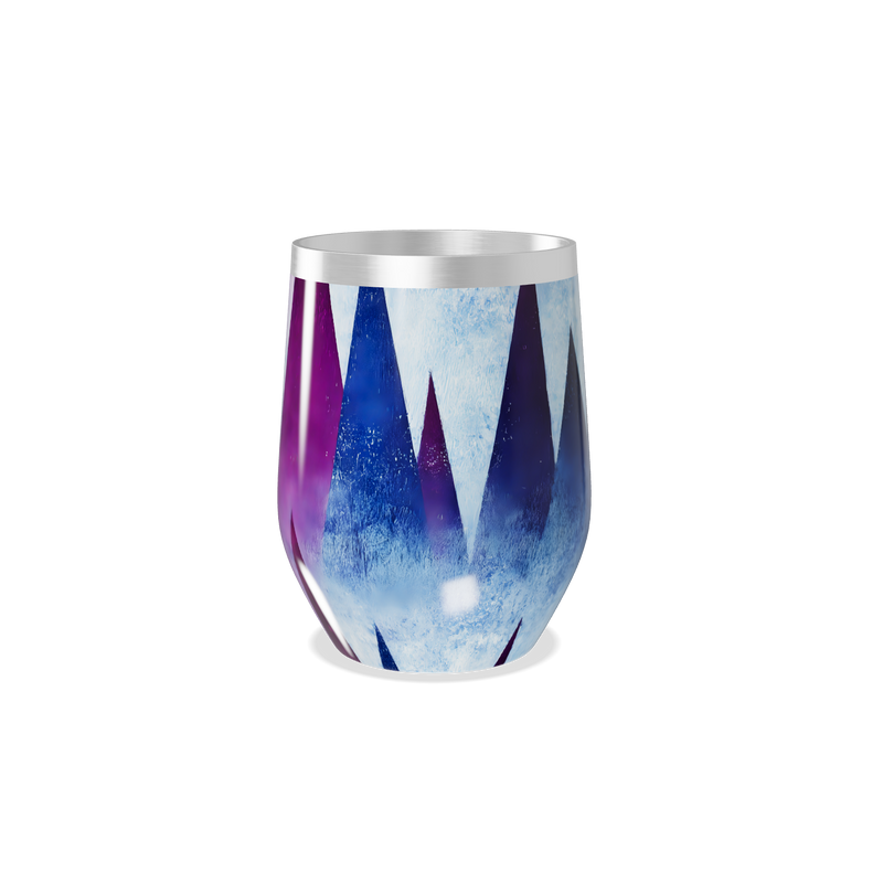 Copo Térmico Slim - Geométrico Azul Violeta