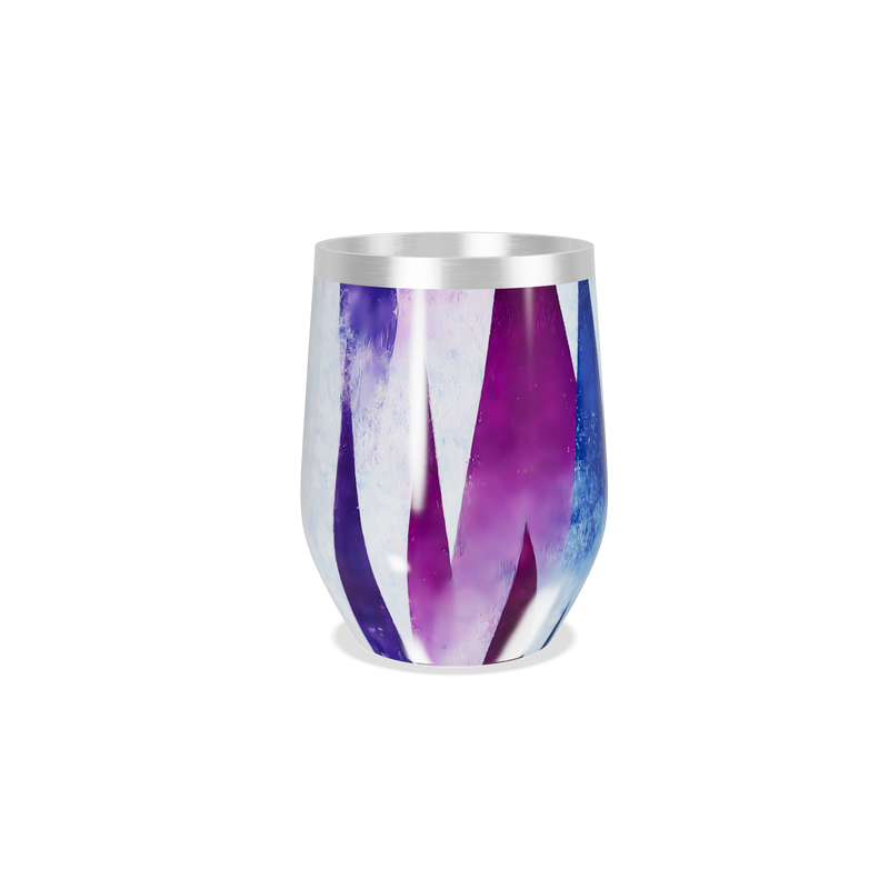 Copo Térmico Slim - Geométrico Azul Violeta