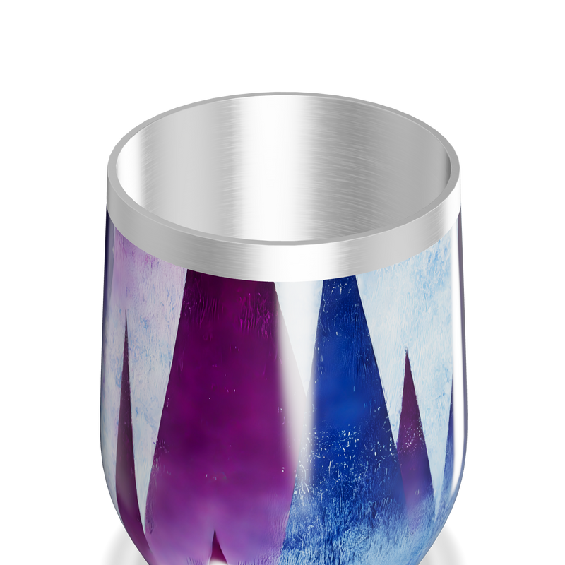 Copo Térmico Slim - Geométrico Azul Violeta