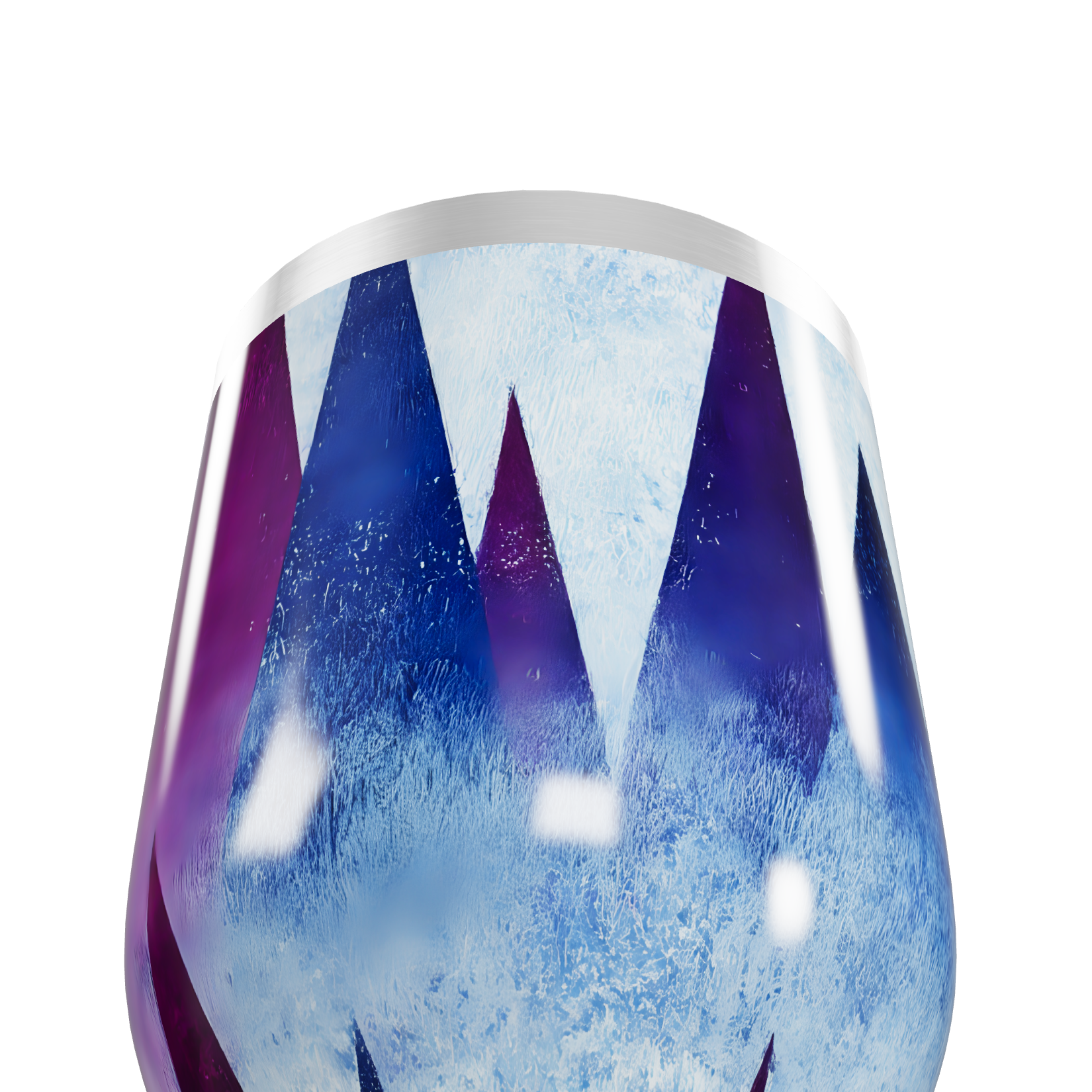 Copo Térmico Slim - Geométrico Azul Violeta