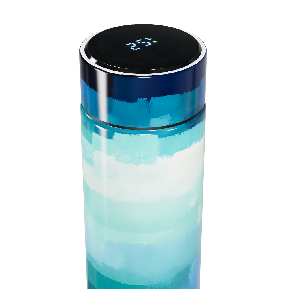 Garrafa Térmica Touch Azul Degradê