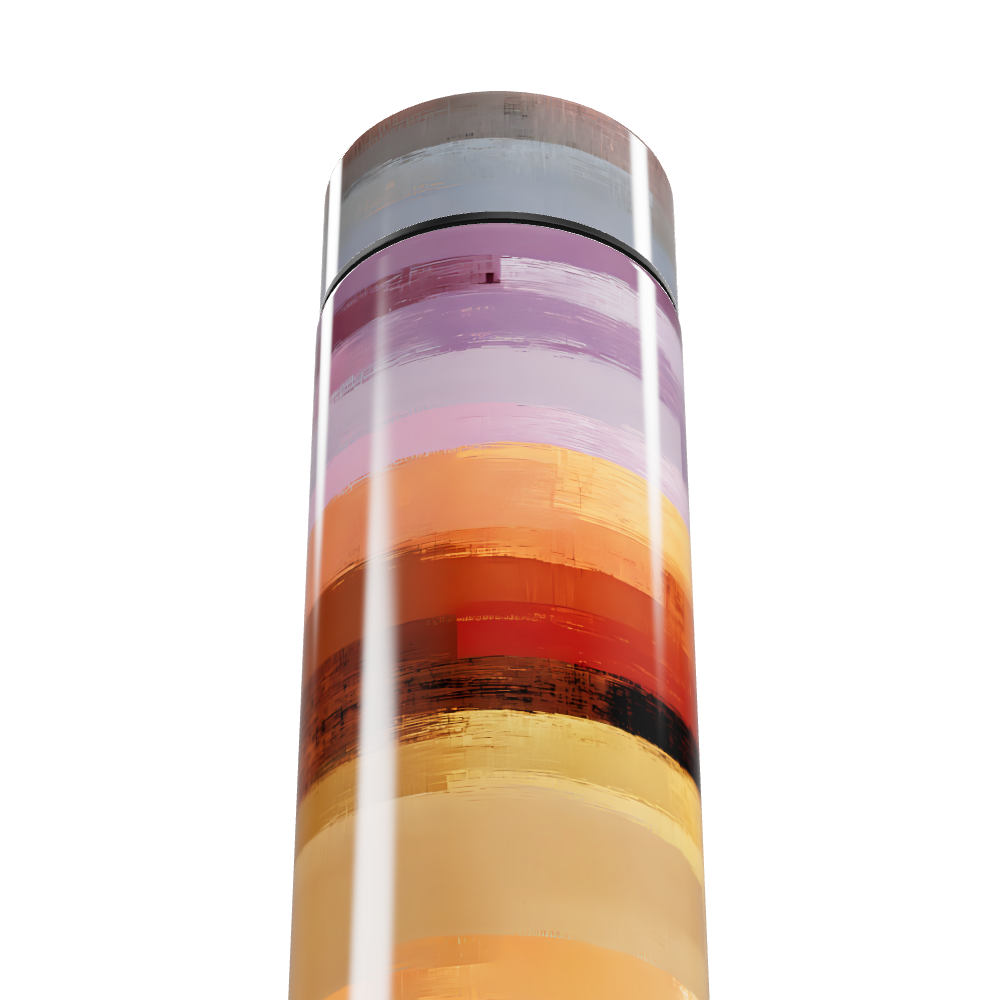 Garrafa Térmica Touch - Colorida com Listras