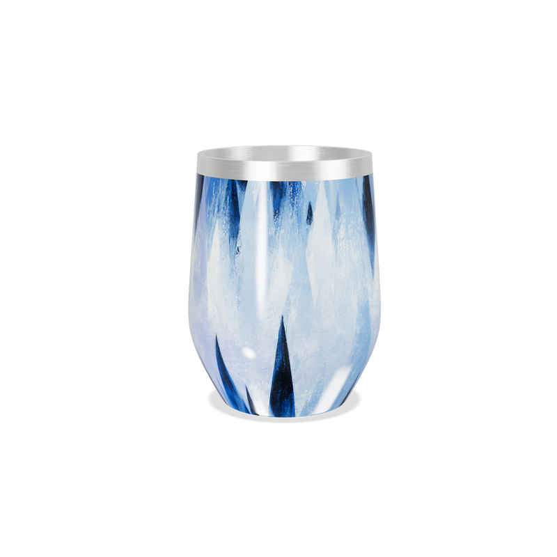 Copo Térmico Slim - Azul Geométrico Inox