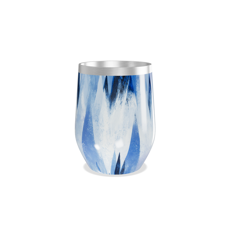 Copo Térmico Slim - Azul Geométrico Inox