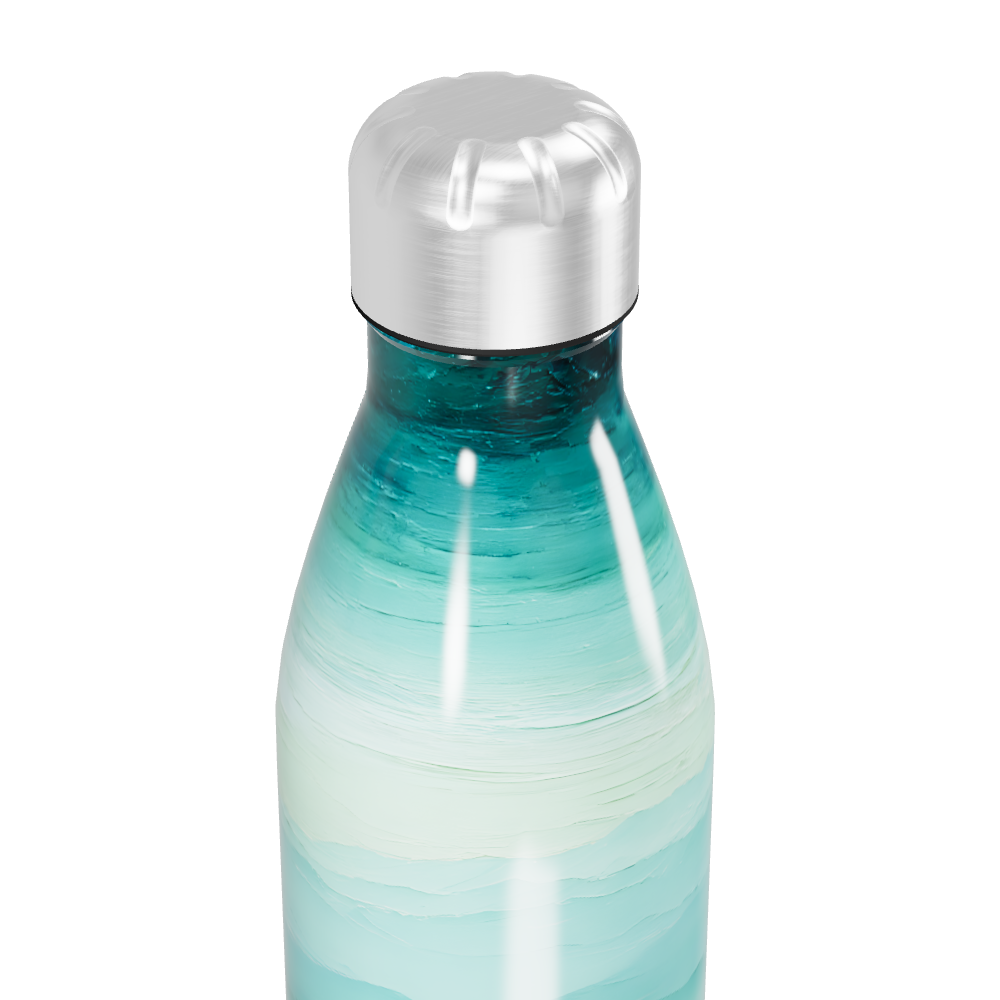 Garrafa Inox - Estampa Montanhas Azul