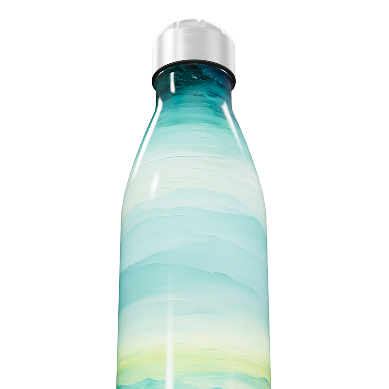 Garrafa Inox - Estampa Montanhas Azul