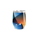 Copo Térmico Slim - Aço Inox Azul Geométrico