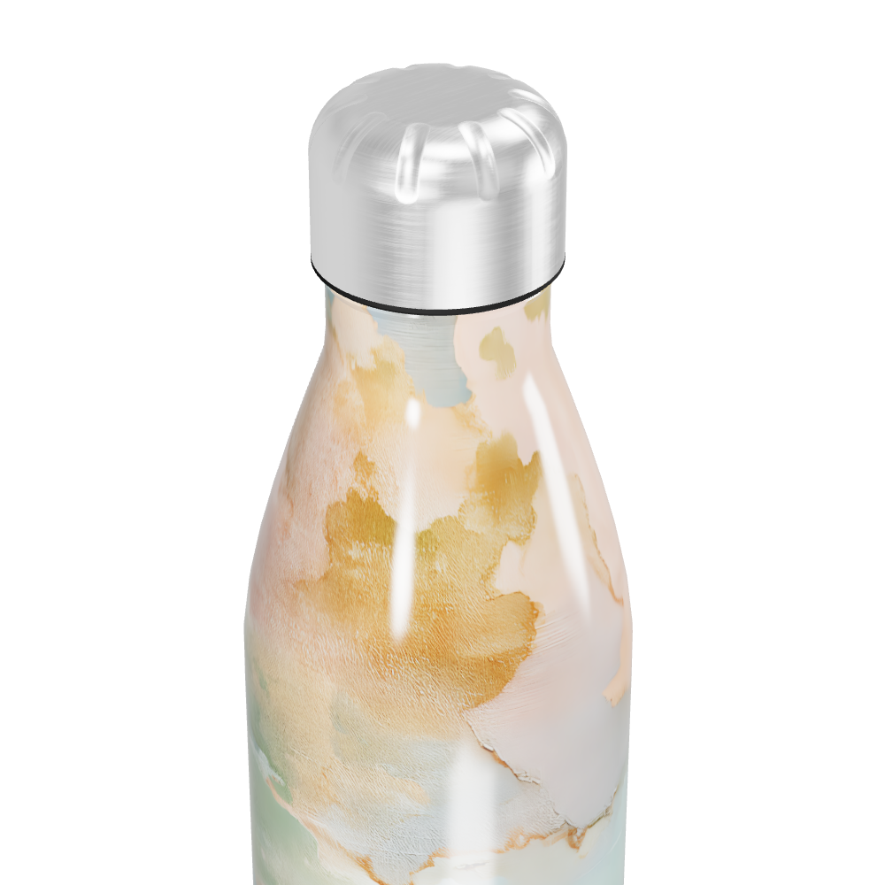 Garrafa Inox - Estampa Abstrata Colorida