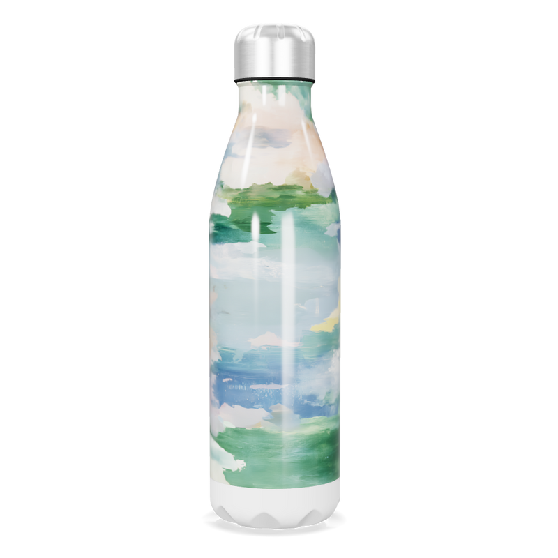 Garrafa Inox - Estampa Abstrata Colorida