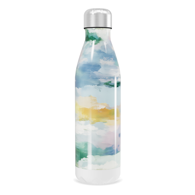 Garrafa Inox - Estampa Abstrata Colorida