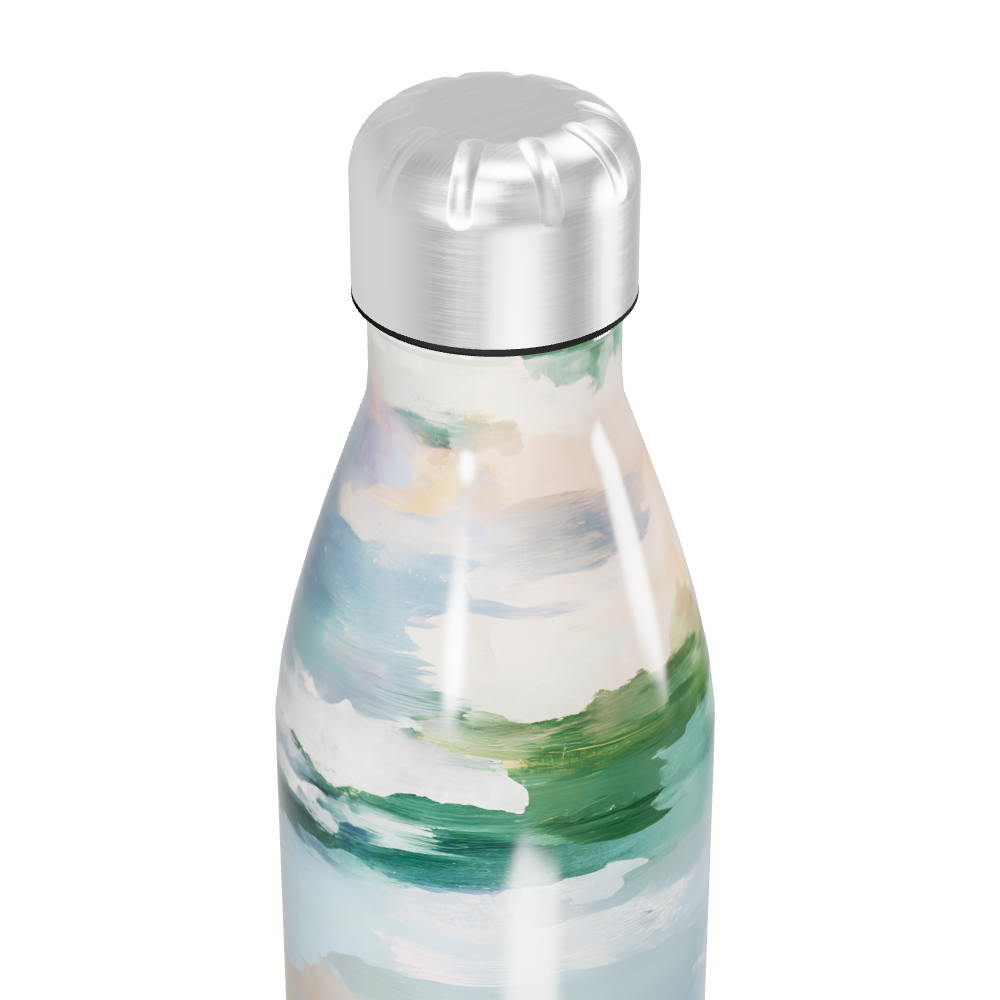 Garrafa Inox - Estampa Abstrata Colorida