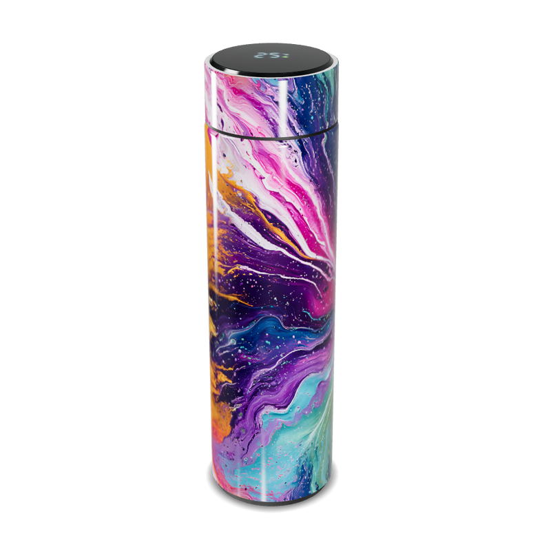 Garrafa Térmica Touch - Design Abstrato Colorido