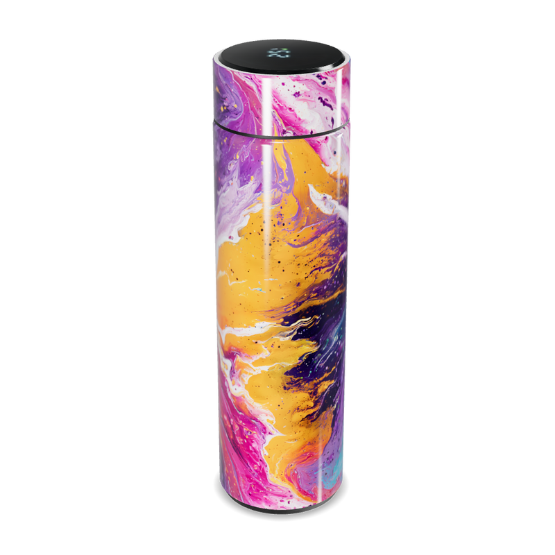 Garrafa Térmica Touch - Design Abstrato Colorido