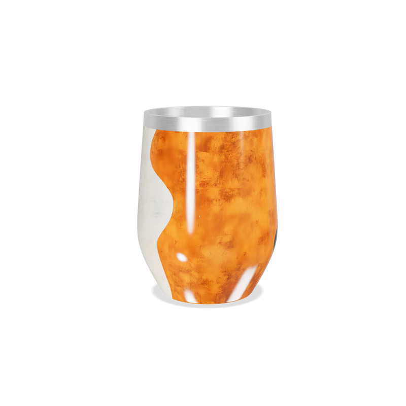 Copo Térmico Slim - Mármore Azul Laranja