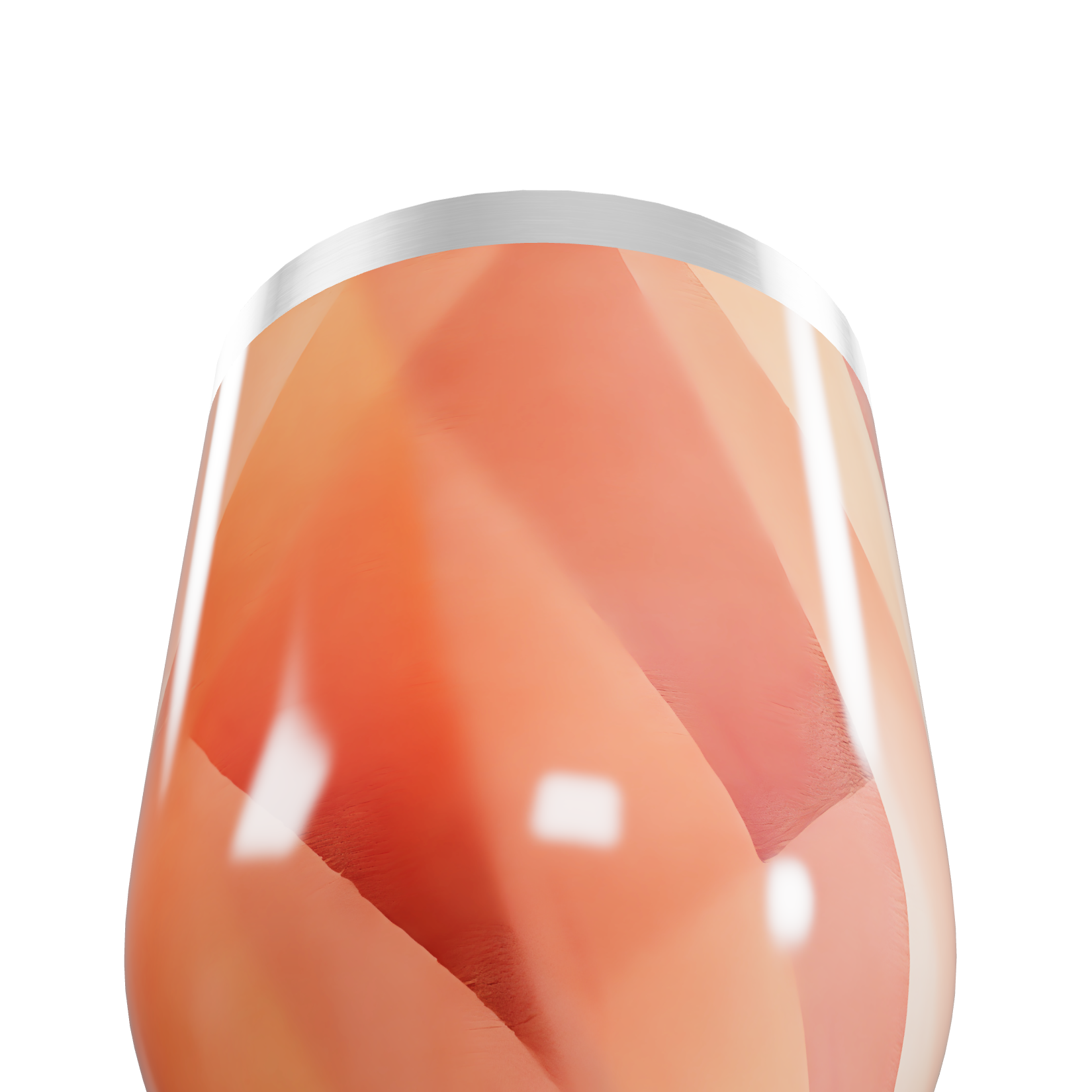 Copo Térmico Slim - Geométrico Laranja Inox