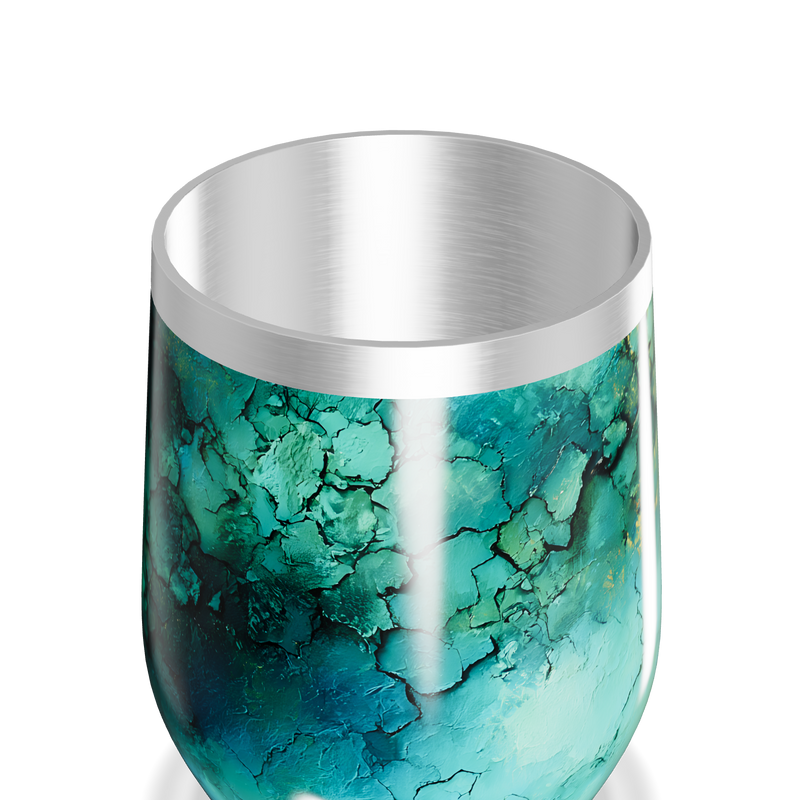 Copo Térmico Slim - Verde Mármore Inox