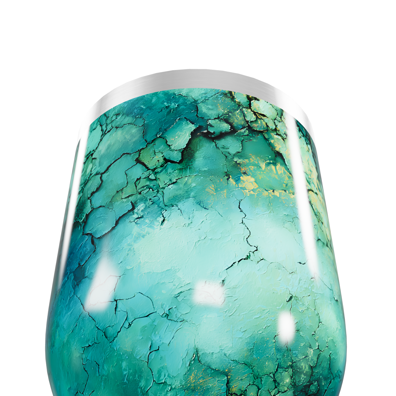 Copo Térmico Slim - Verde Mármore Inox