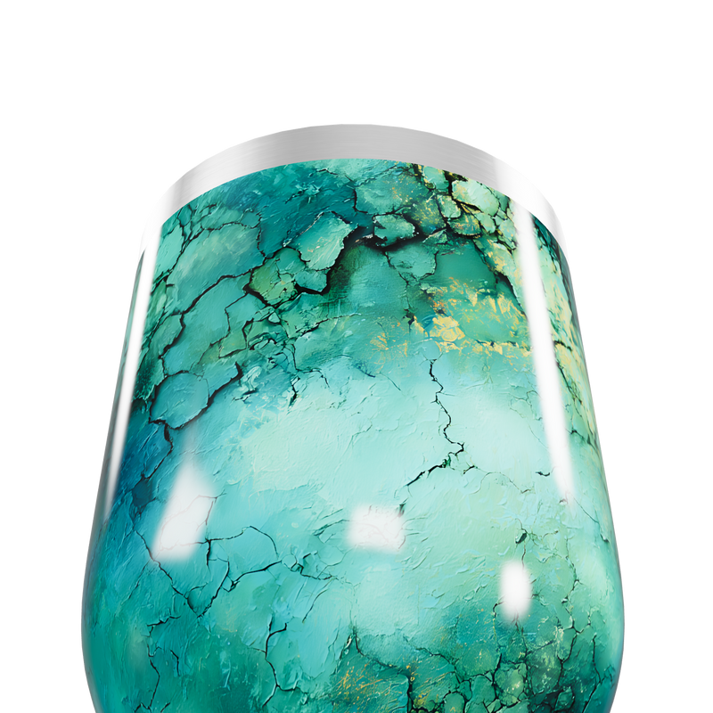 Copo Térmico Slim - Verde Mármore Inox