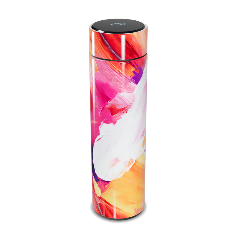 Garrafa Térmica Touch - Pintura Abstrata Colorida