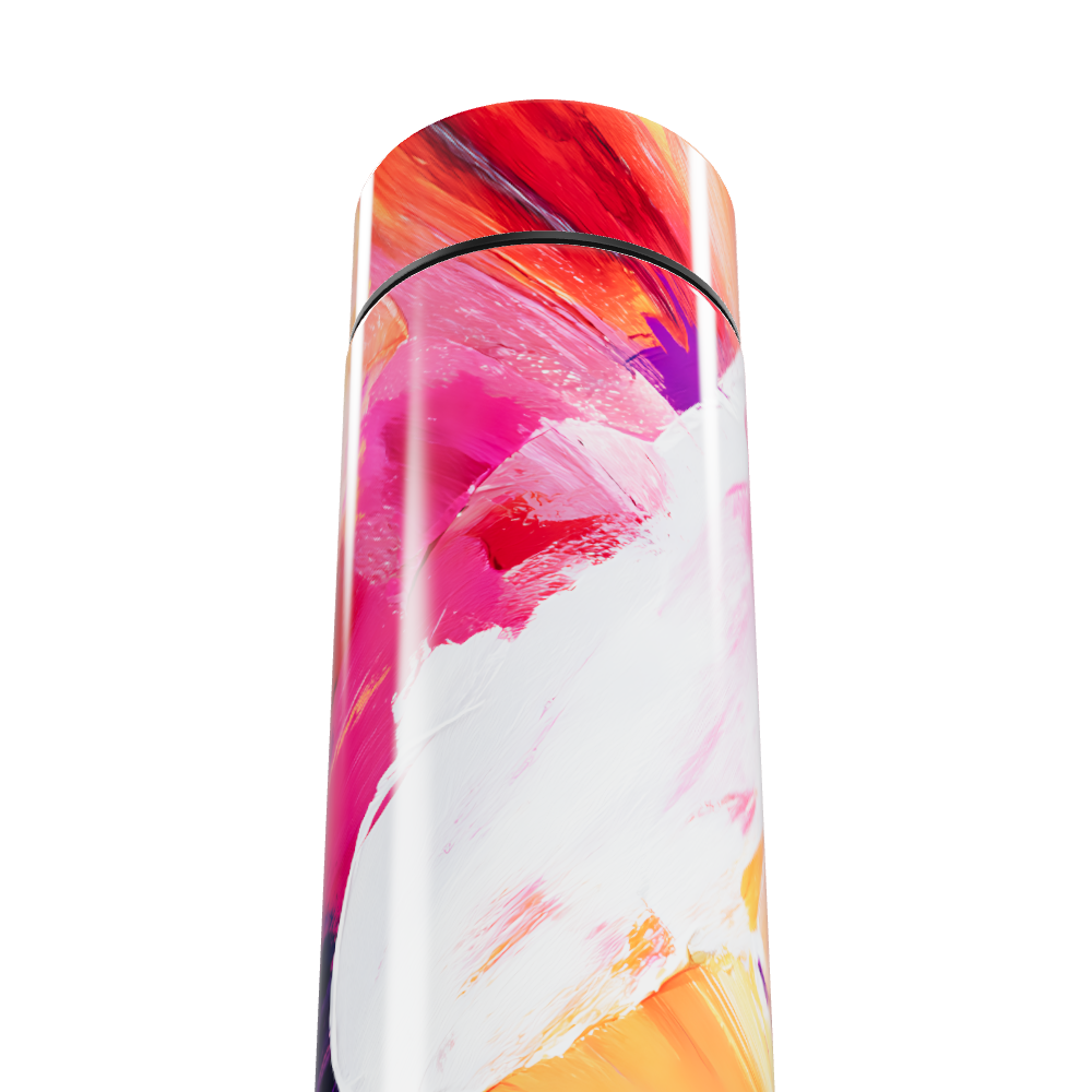 Garrafa Térmica Touch - Pintura Abstrata Colorida