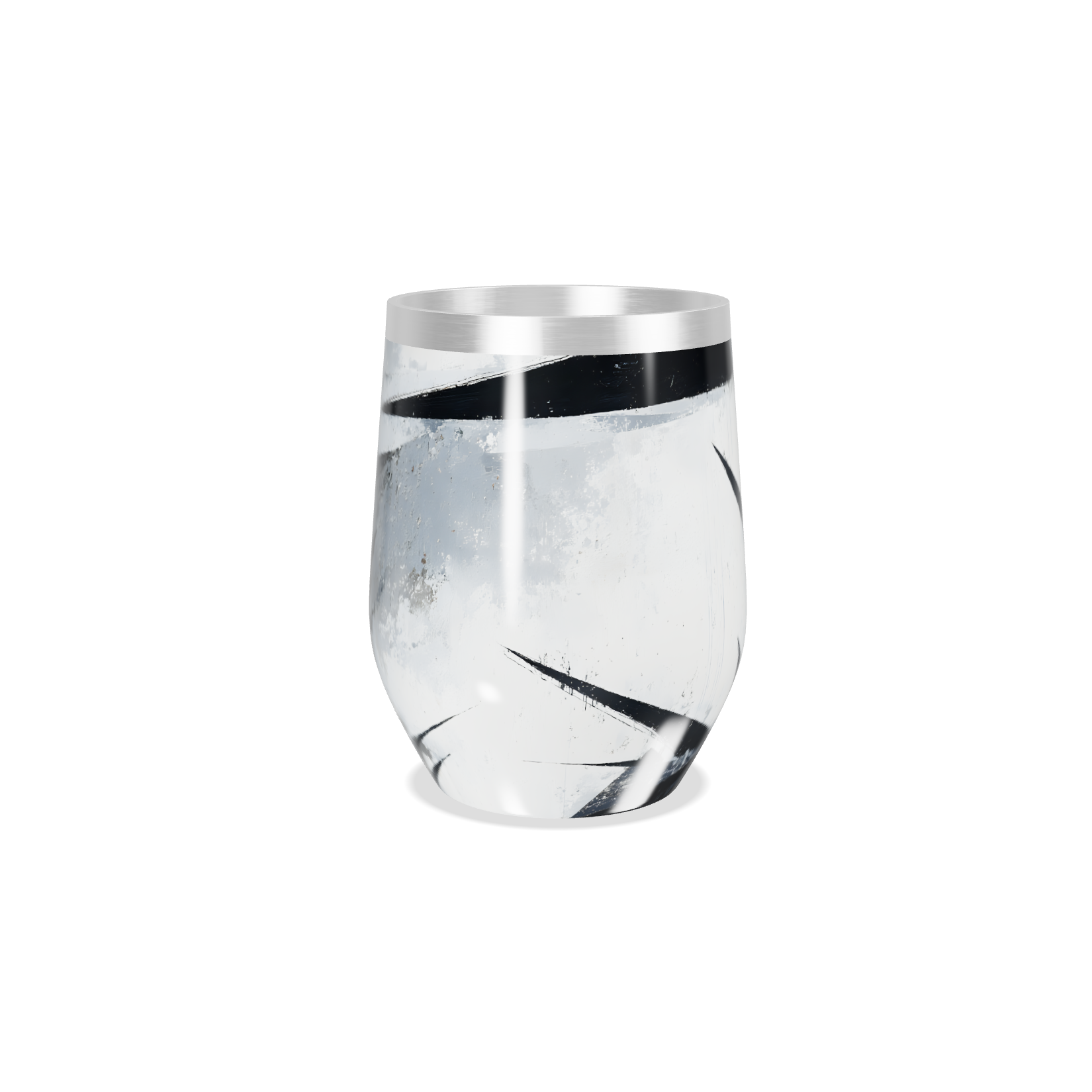 Copo Térmico Slim - Vidro com Design Preto